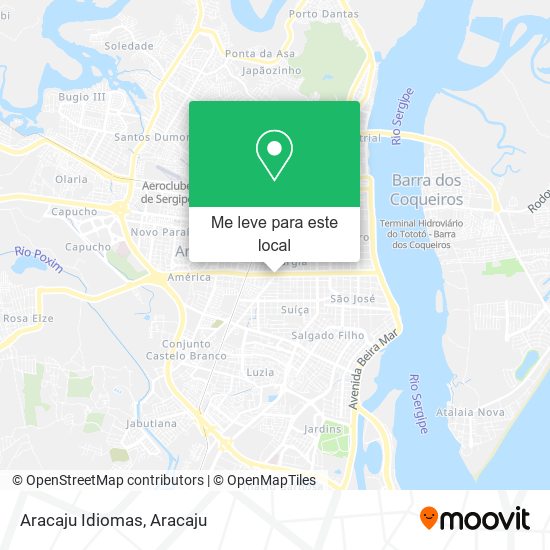 Aracaju Idiomas mapa