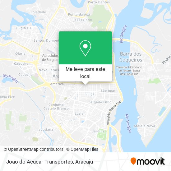 Joao do Acucar Transportes mapa