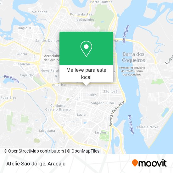 Atelie Sao Jorge mapa