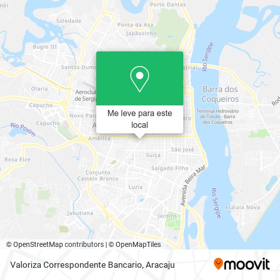 Valoriza Correspondente Bancario mapa