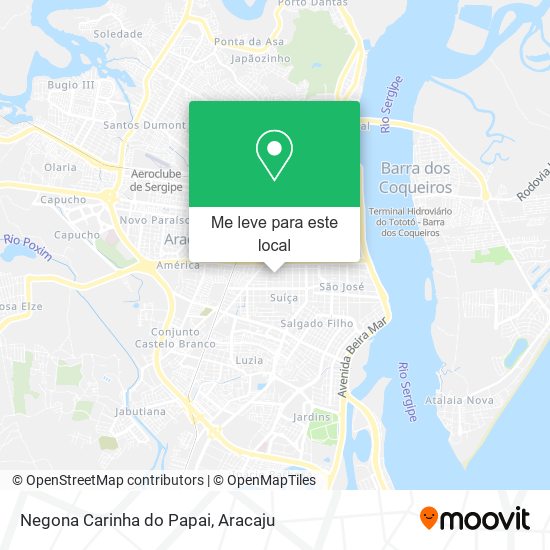 Negona Carinha do Papai mapa