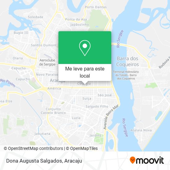 Dona Augusta Salgados mapa