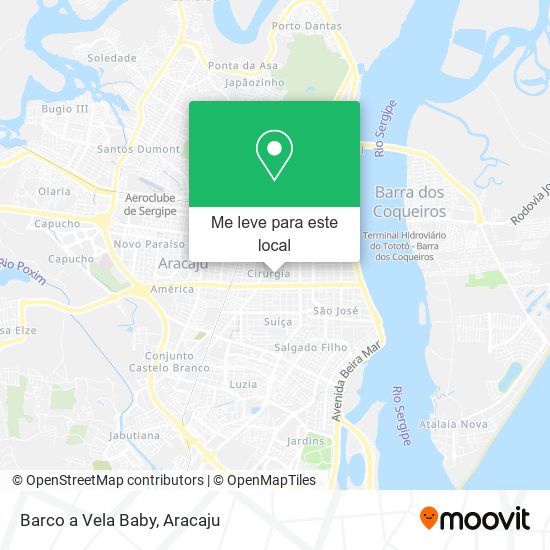 Barco a Vela Baby mapa