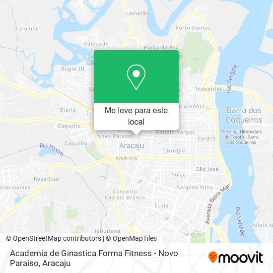 Academia de Ginastica Forma Fitness - Novo Paraíso mapa