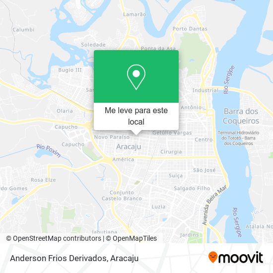 Anderson Frios Derivados mapa