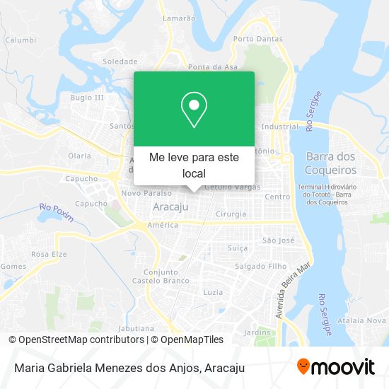 Maria Gabriela Menezes dos Anjos mapa