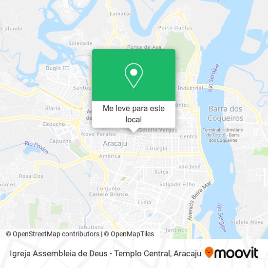 Igreja Assembleia de Deus - Templo Central mapa