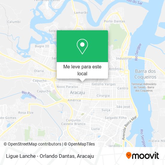 Ligue Lanche - Orlando Dantas mapa