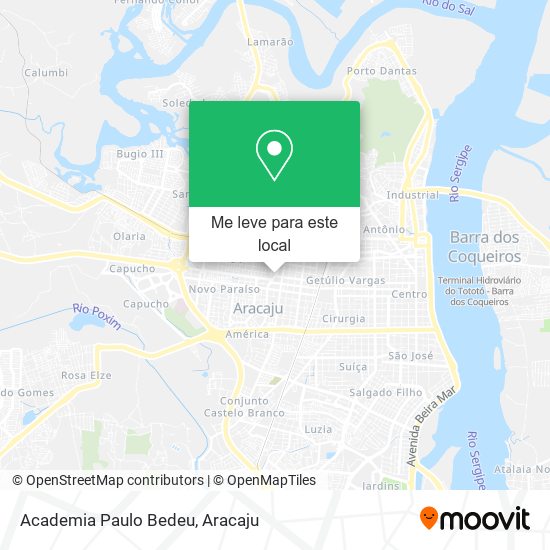Academia Paulo Bedeu mapa