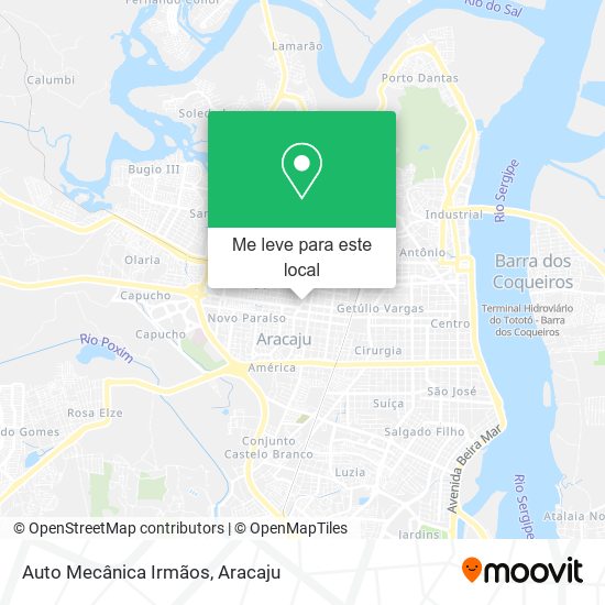 Auto Mecânica Irmãos mapa