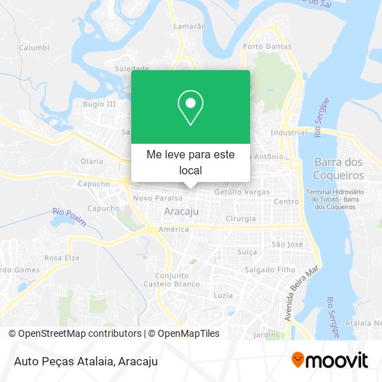 Auto Peças Atalaia mapa