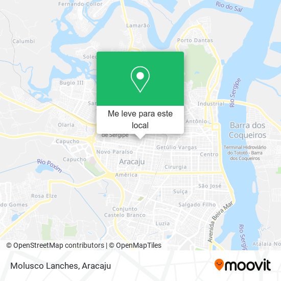 Molusco Lanches mapa