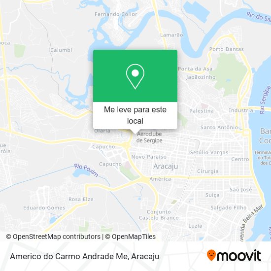 Americo do Carmo Andrade Me mapa