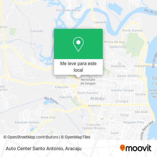 Auto Center Santo Antonio mapa