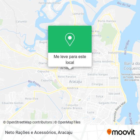 Neto Rações e Acessórios mapa