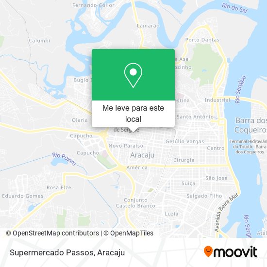Supermercado Passos mapa
