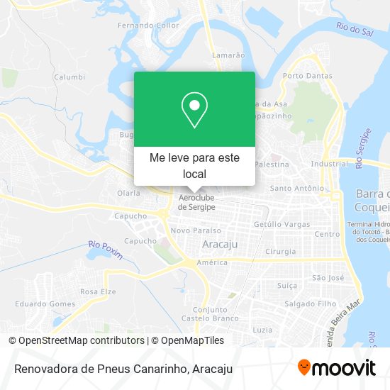 Renovadora de Pneus Canarinho mapa