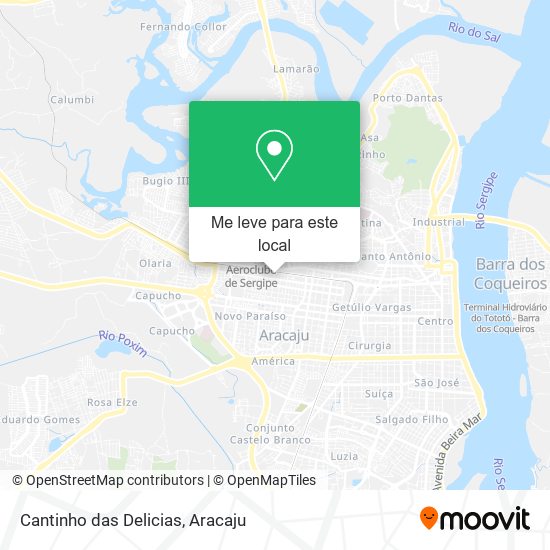 Cantinho das Delicias mapa