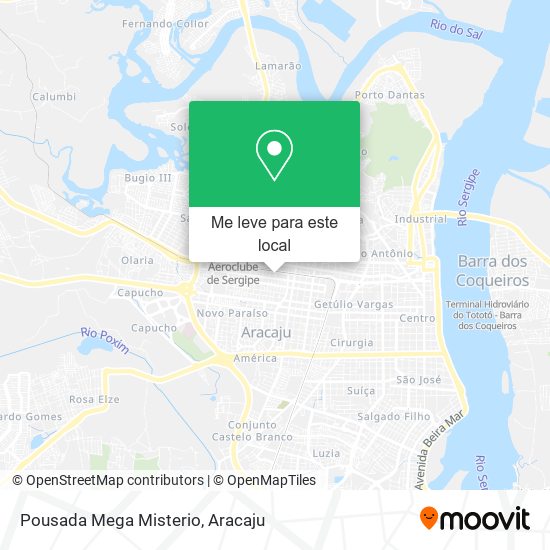 Pousada Mega Misterio mapa