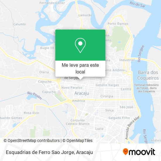 Esquadrias de Ferro Sao Jorge mapa