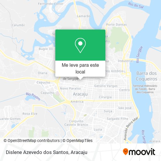 Dislene Azevedo dos Santos mapa