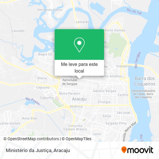 Ministério da Justiça mapa