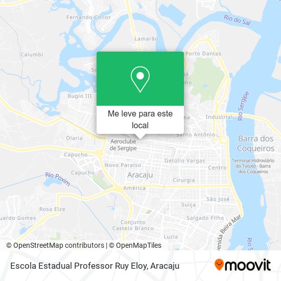 Escola Estadual Professor Ruy Eloy mapa