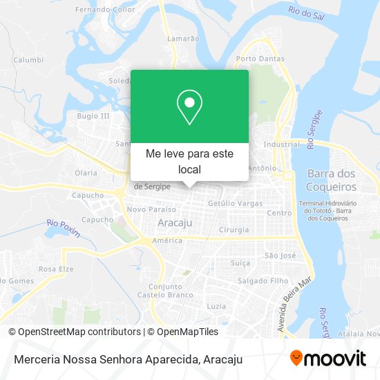 Merceria Nossa Senhora Aparecida mapa