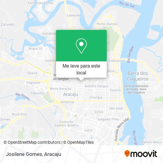 Josilene Gomes mapa