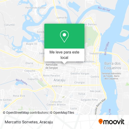 Mercatto Sorvetes mapa