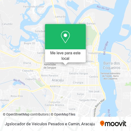 Jgslocador de Veiculos Pesados e Camin mapa