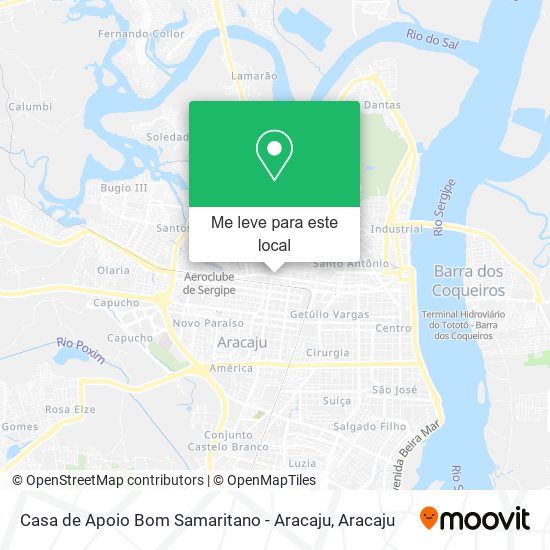 Casa de Apoio Bom Samaritano - Aracaju mapa