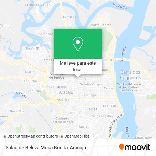 Salao de Beleza Moca Bonita mapa