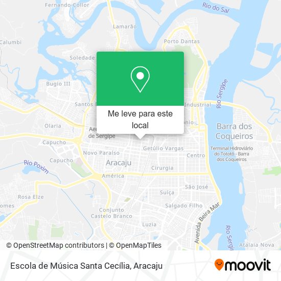 Escola de Música Santa Cecília mapa