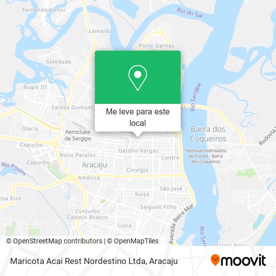 Maricota Acai Rest Nordestino Ltda mapa
