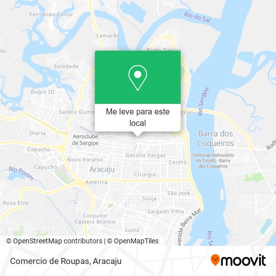 Comercio de Roupas mapa