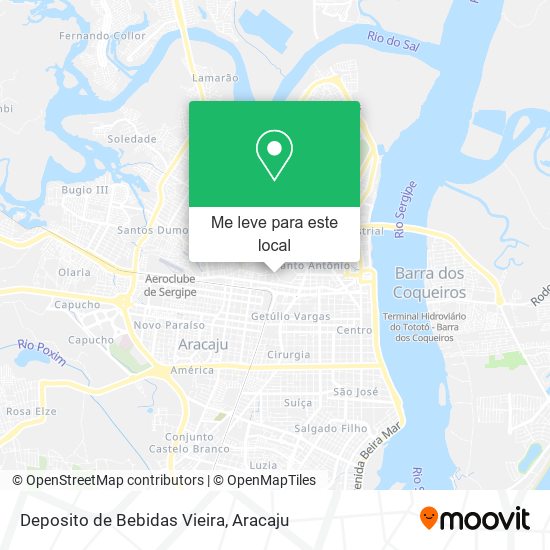 Deposito de Bebidas Vieira mapa