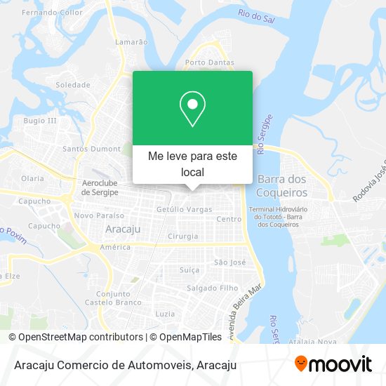 Aracaju Comercio de Automoveis mapa