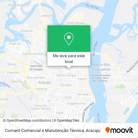 Comant-Comercial e Manutenção Técnica mapa