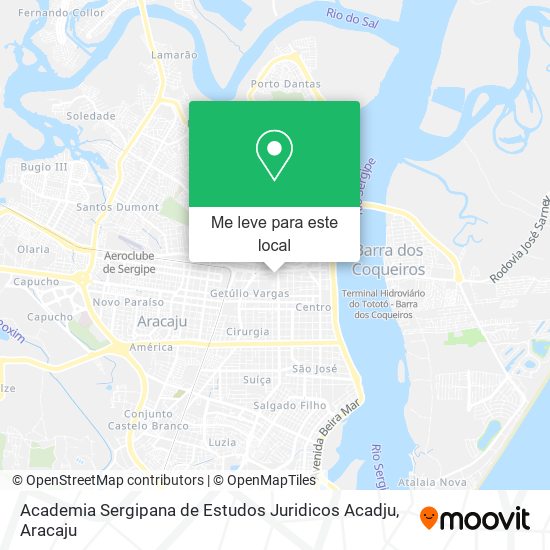 Academia Sergipana de Estudos Juridicos Acadju mapa