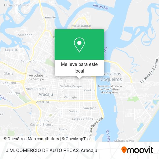 J.M. COMERCIO DE AUTO PECAS mapa