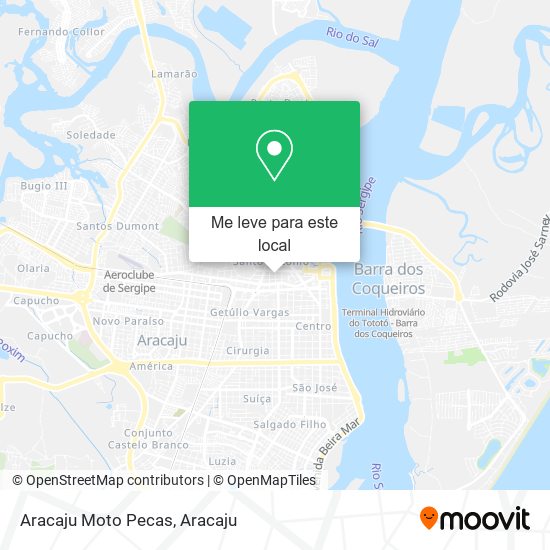 Aracaju Moto Pecas mapa