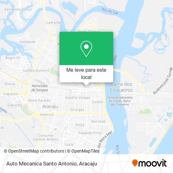 Auto Mecanica Santo Antonio mapa