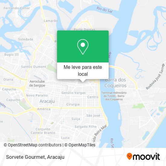 Sorvete Gourmet mapa