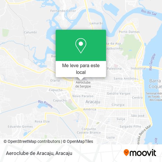 Aeroclube de Aracaju mapa