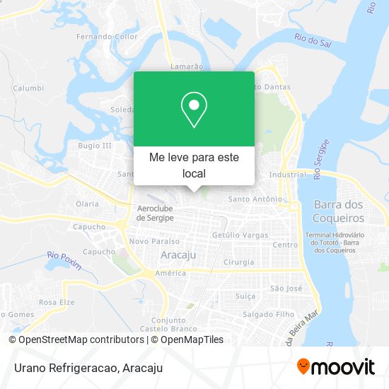 Urano Refrigeracao mapa