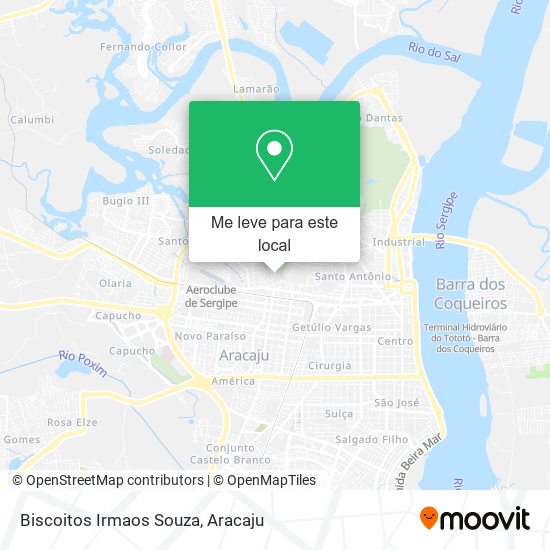 Biscoitos Irmaos Souza mapa