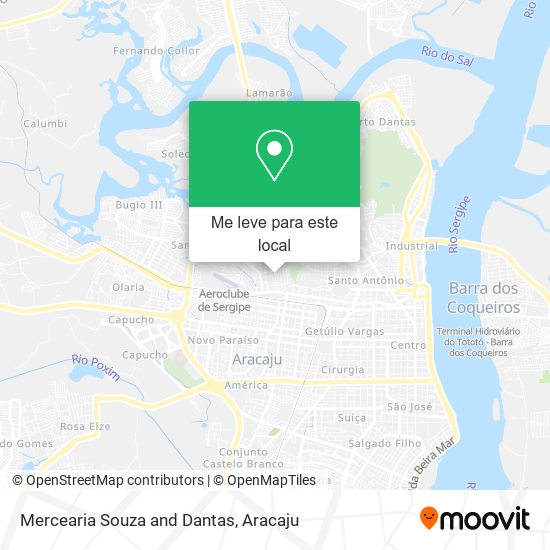 Mercearia Souza and Dantas mapa