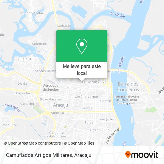 Camuflados Artigos Militares mapa