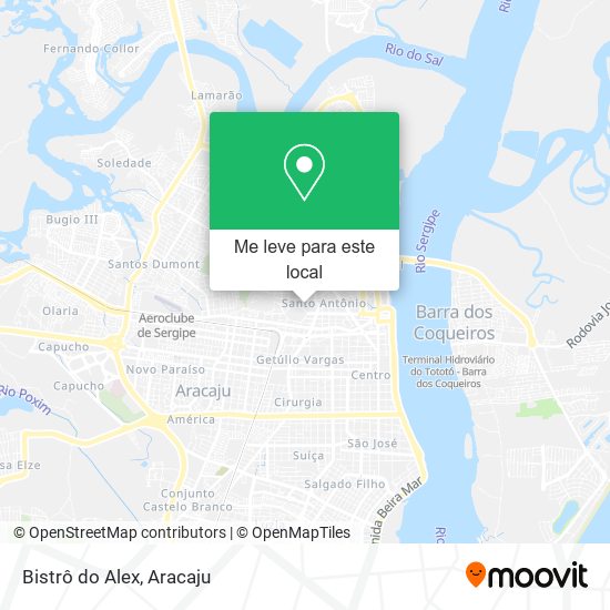 Bistrô do Alex mapa
